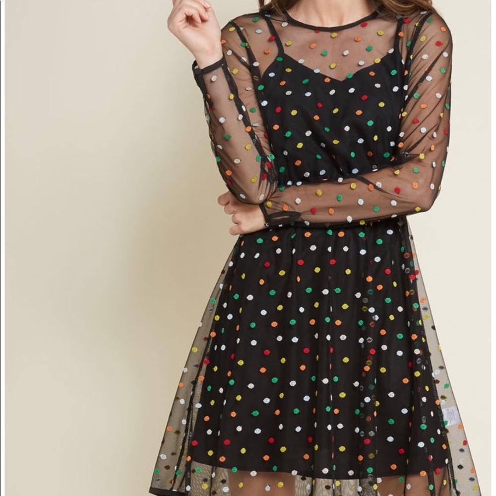 Dazzle Do It Dotted Dress - M